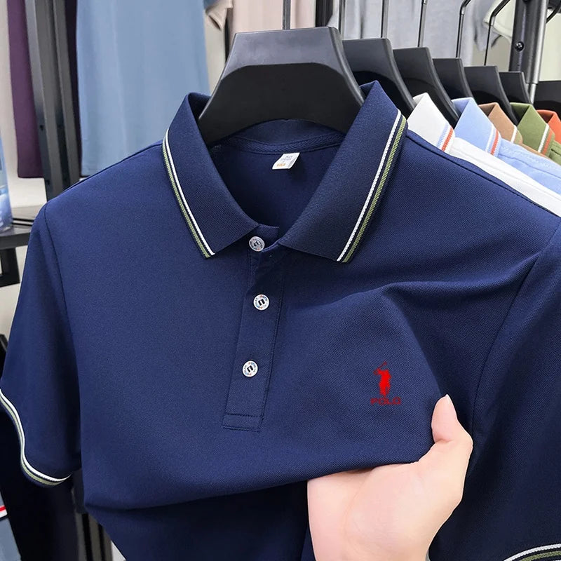 High end brand men's polo