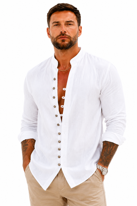 Camisa casual masculina folgada