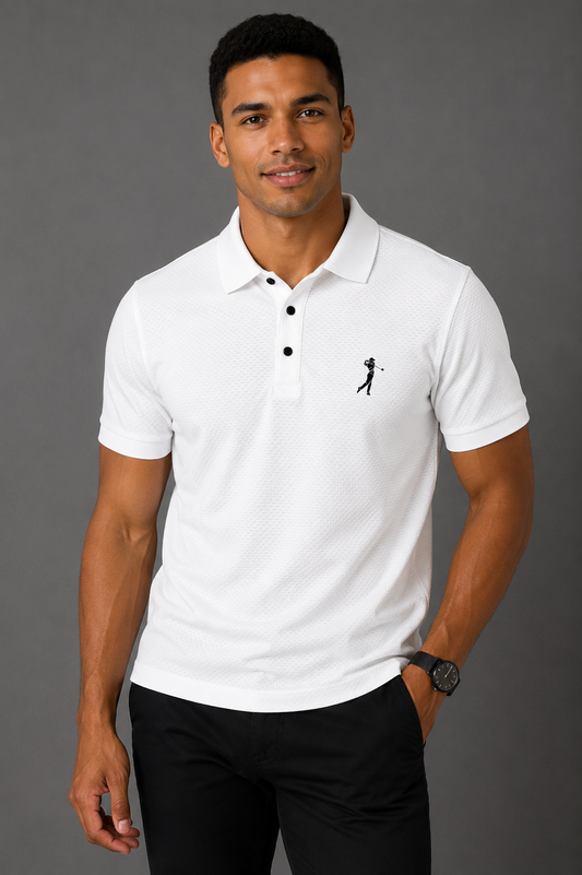Camisa polo masculina de golfe com silhueta