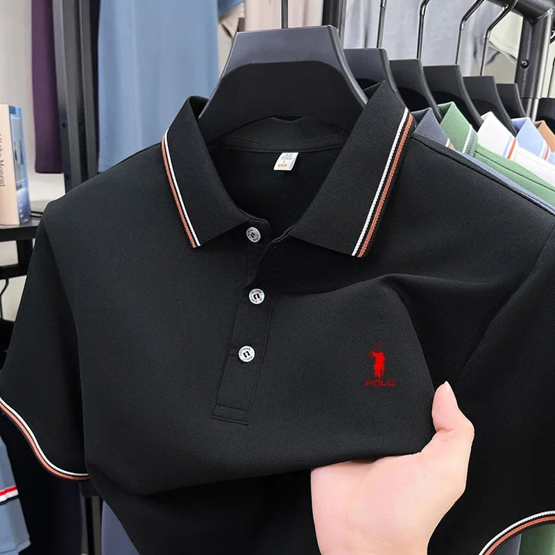 High end brand men's polo
