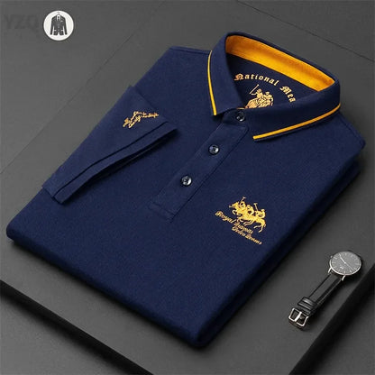 Camisa polo masculina bordada
