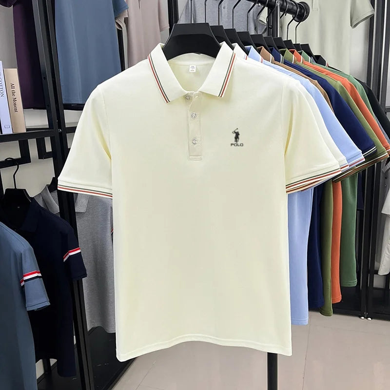 High end brand men's polo