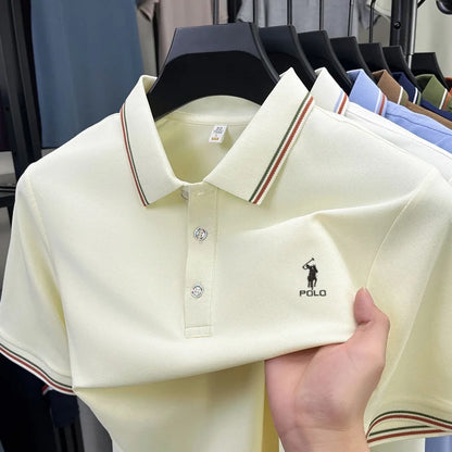 High end brand men's polo