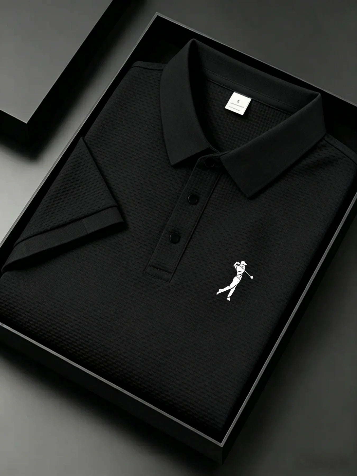 Camisa polo masculina de golfe com silhueta