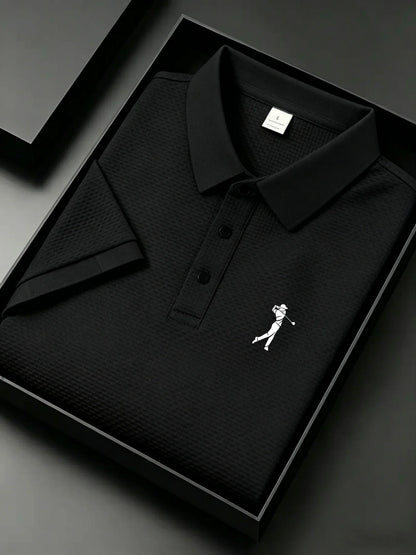 Camisa polo masculina de golfe com silhueta