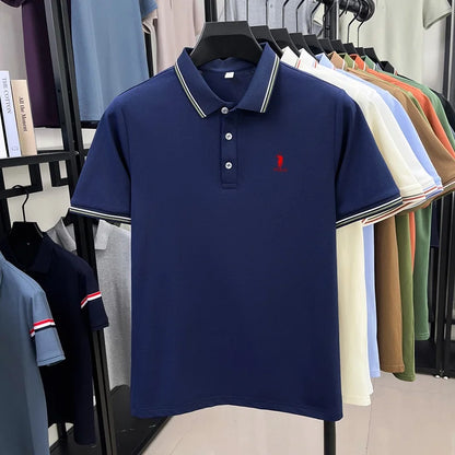 High end brand men's polo