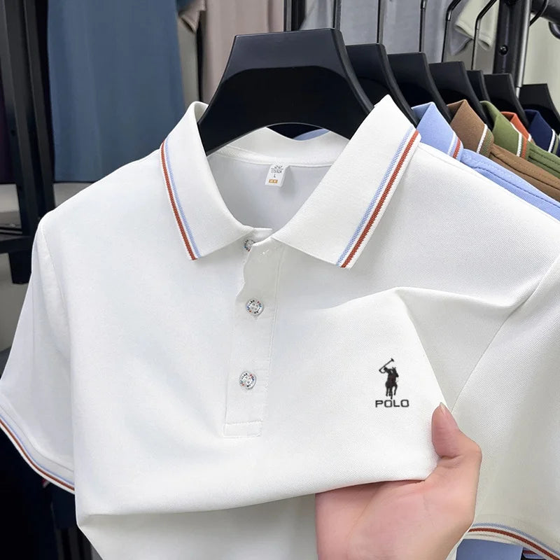 High end brand men's polo