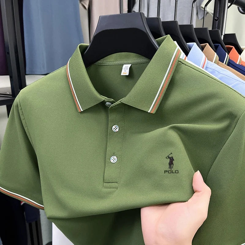 High end brand men's polo