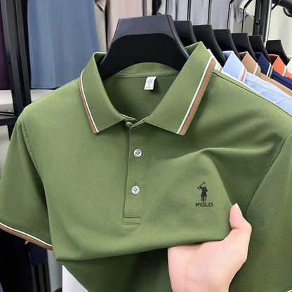 High end brand men's polo