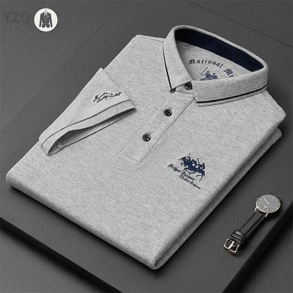 Camisa polo masculina bordada