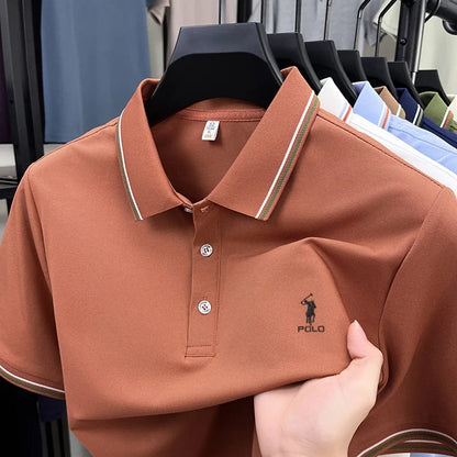 High end brand men's polo