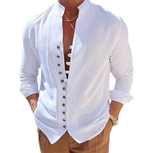 Camisa casual masculina folgada