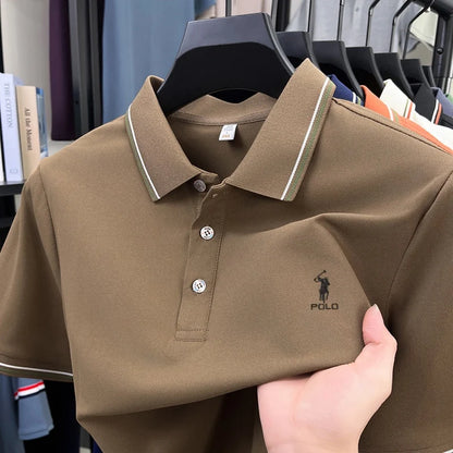 High end brand men's polo