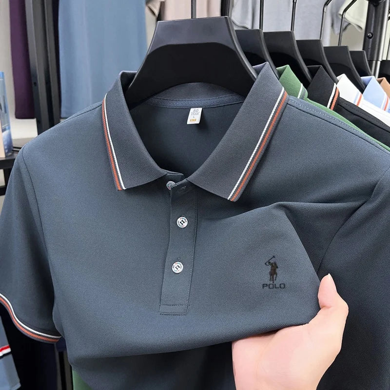 High end brand men's polo