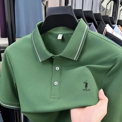 High end brand men's polo